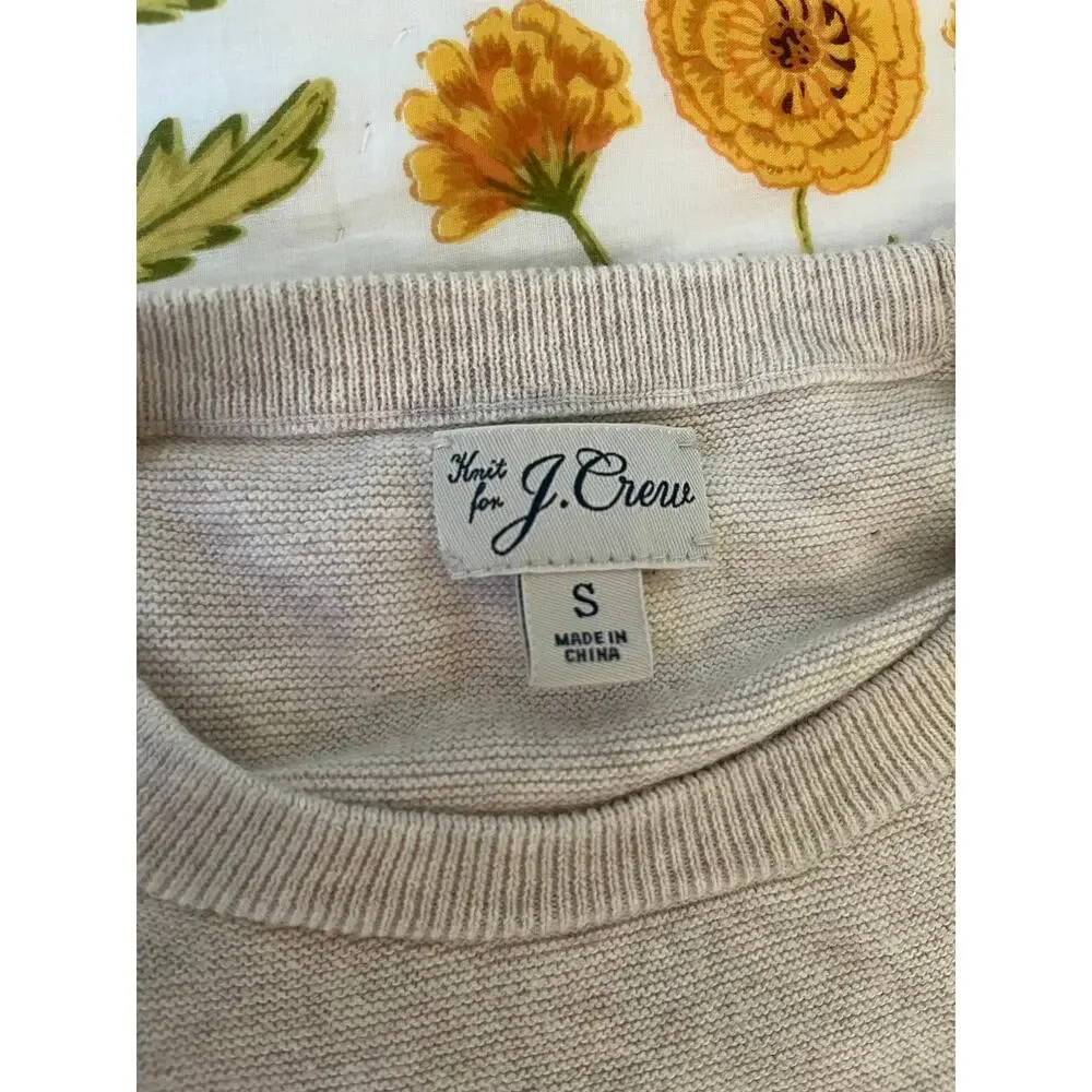 J.Crew Knit Color Block Crewneck Pullover Sweater